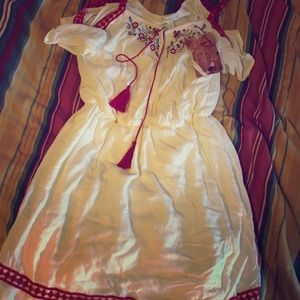 NWT Love Fire embroidered summer dress